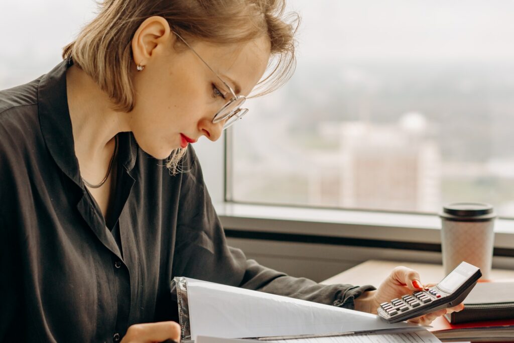 a-woman-acountant-in-black-long-sleeve-shirt-