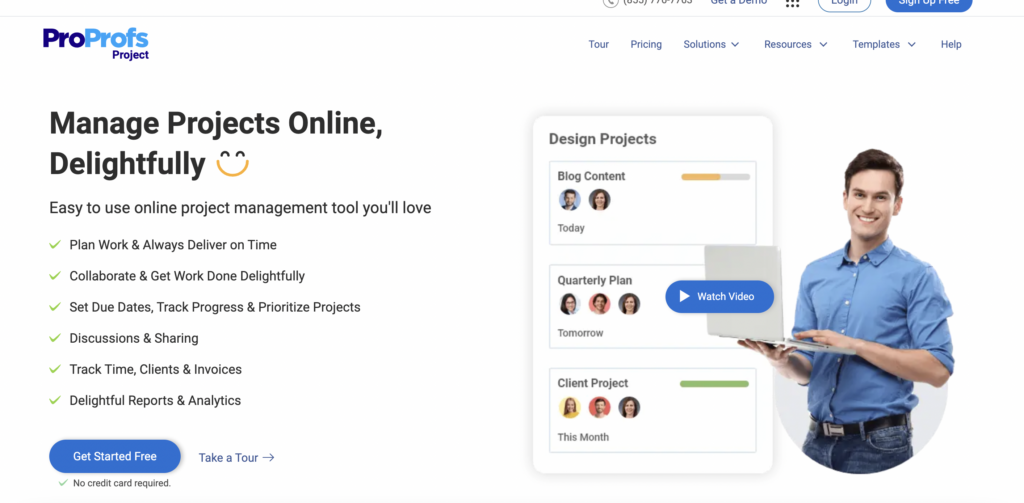 Proprofs Homepage