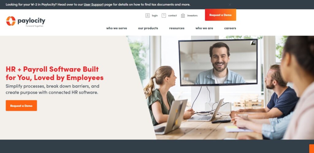 Paylocity homepage