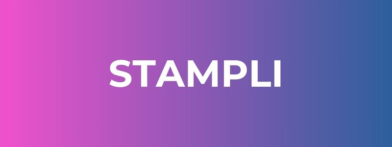 Stampli logo on a gradient background, showcasing one of the best accounts payable systems for automated invoice management and approvals