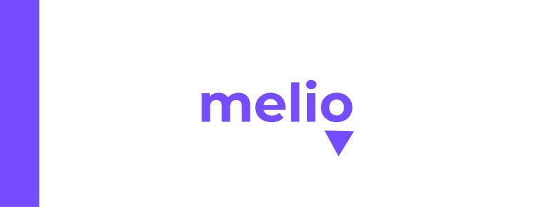 Melio logo on a white and purple background, highlighting one of the best accounts payable systems for small business payment automation.