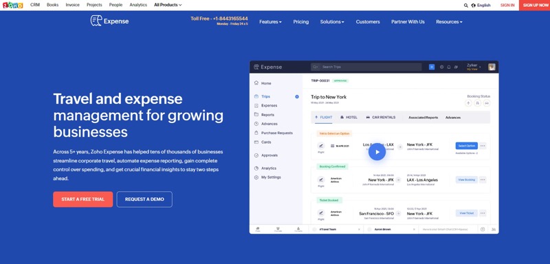 Zoho Expense Management