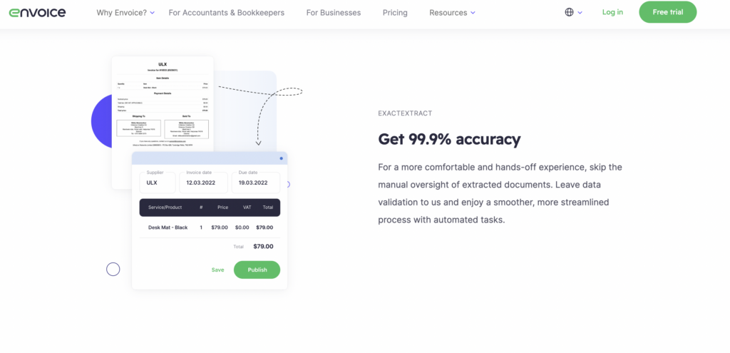 Envoice accuracy