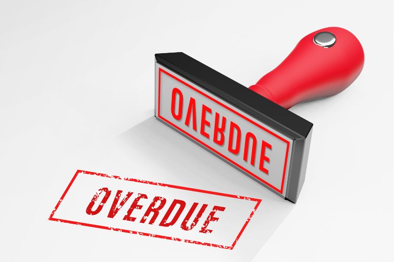 overdue stamp