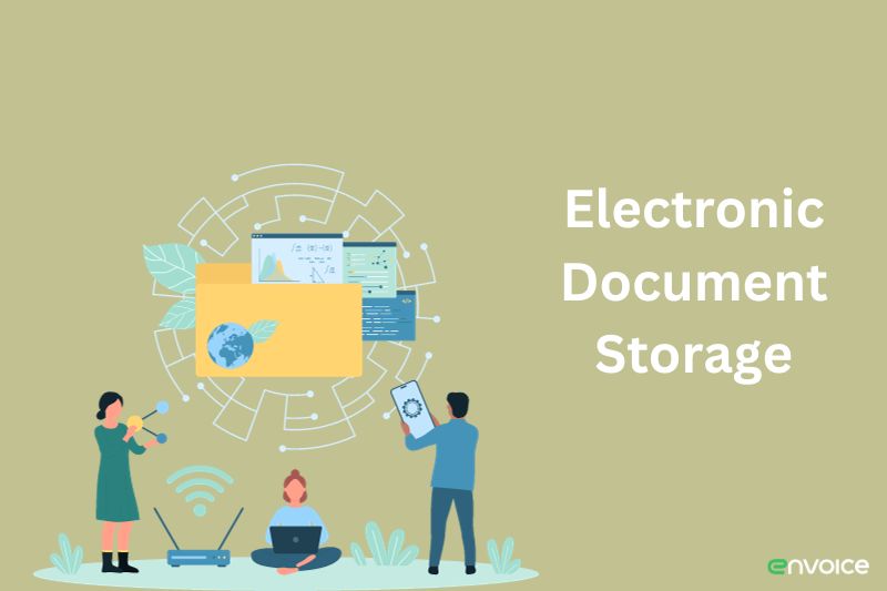 electronic document storage - image illustration
