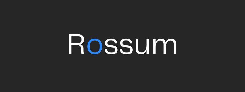 Rossum logo representing AI-driven automated invoice scanning software
