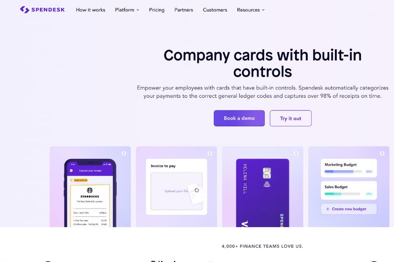Spendesk website screenshot