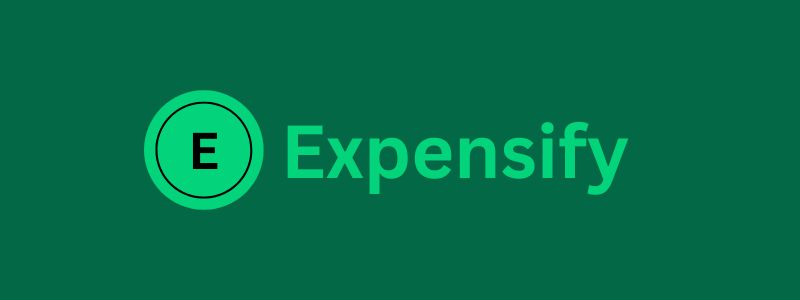 Expensify logo on a green background, representing expense management in the 'Expensify vs QuickBooks' debate for business accounting in 2025
