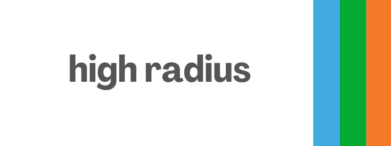 The HighRadius logo, a key player in the accounts receivable automation software market.